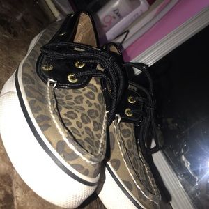 Cheetah Print Sperrys